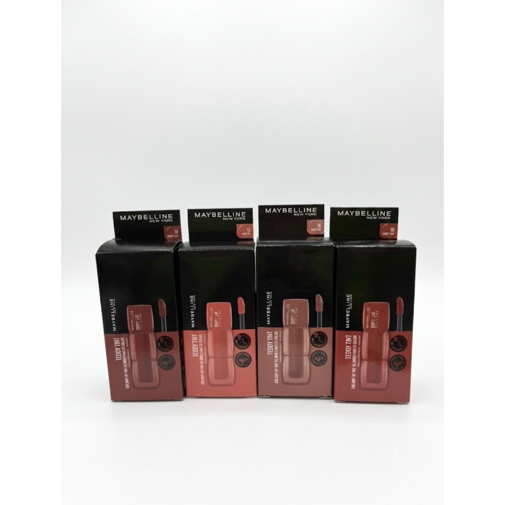 ลิปเมย์เบลลีนนิวยอร์ก ซุปเปอร์สเตย์ เท็ดดี้ ทินท์ ขนาด 6 ชิ้น 2 มล (กล่อง)