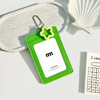 𝗟𝗘𝗔𝗧𝗛𝗘𝗥 𝗖𝗔𝗥𝗗 + 𝗦𝗧𝗔𝗥 𝗞𝗘𝗬 𝗥𝗜𝗡𝗚 กรอบบัตรแบบหนัง + พวงกุญแจ