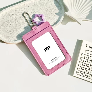 𝗟𝗘𝗔𝗧𝗛𝗘𝗥 𝗖𝗔𝗥𝗗 + 𝗦𝗧𝗔𝗥 𝗞𝗘𝗬 𝗥𝗜𝗡𝗚 กรอบบัตรแบบหนัง + พวงกุญแจ