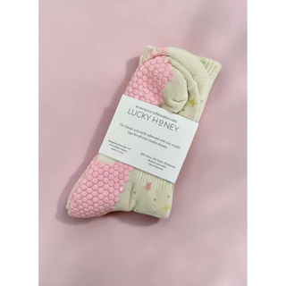 ถุงเท้าพิลาทิส Lucky Honey X GlowFlow Active - The Stardust Crew Grip Sock (Limited Edition)
