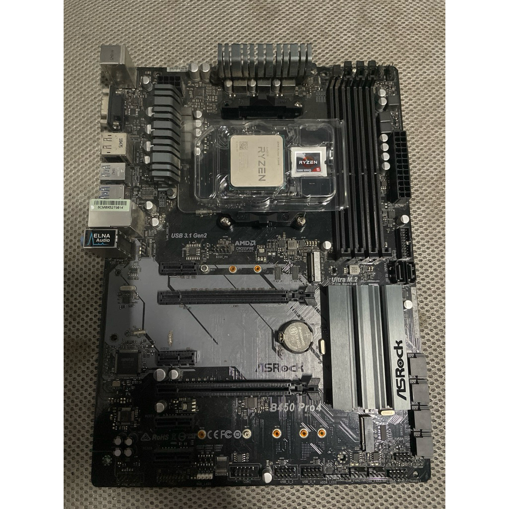 ชุด CPU AMD Ryzen 3 1200 + ASRock B450 Pro4 AM4 มือสอง พร้อมใช้งาน