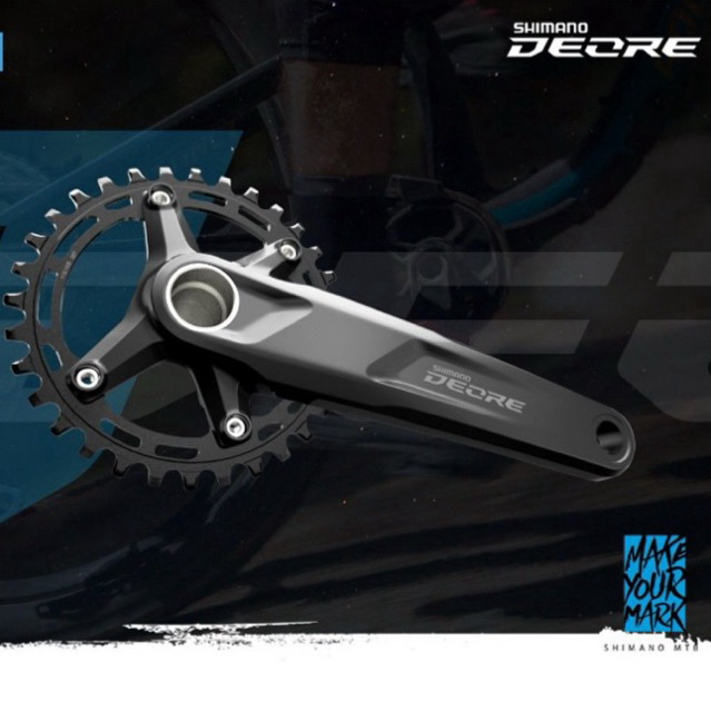 จานหน้าจักรยาน SHIMANO รุ่น DEORE  FC-M5100-1 10/11 speed ขนาด 32T ขา 170 ไม่รวมกะโหลก พร้อมกล่อง สิ