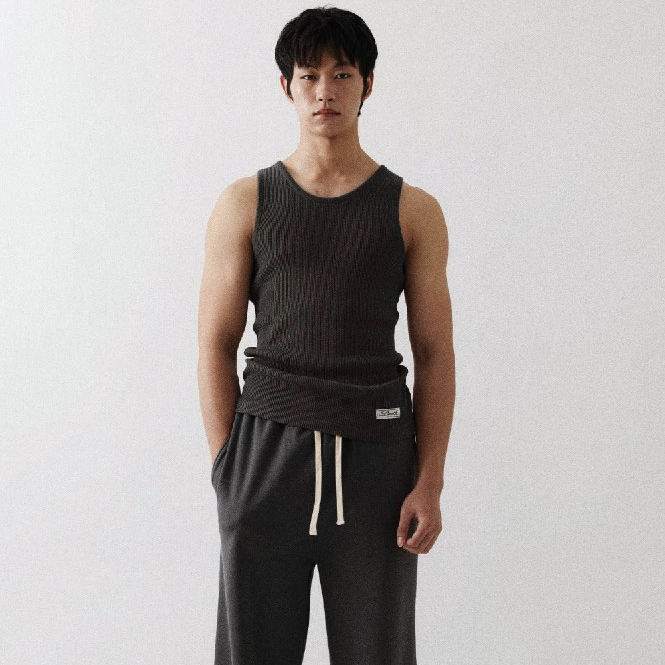 PMITH - Sloane Knitted Tank Top in Black