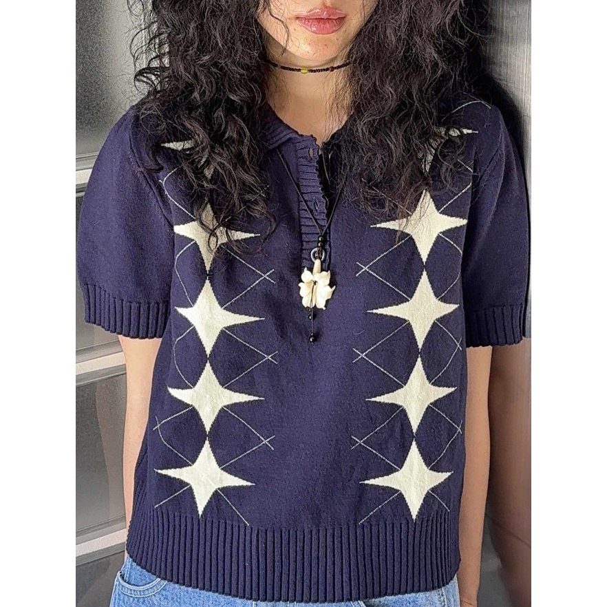 (พร้อมส่ง) LUNA KNIT POLO