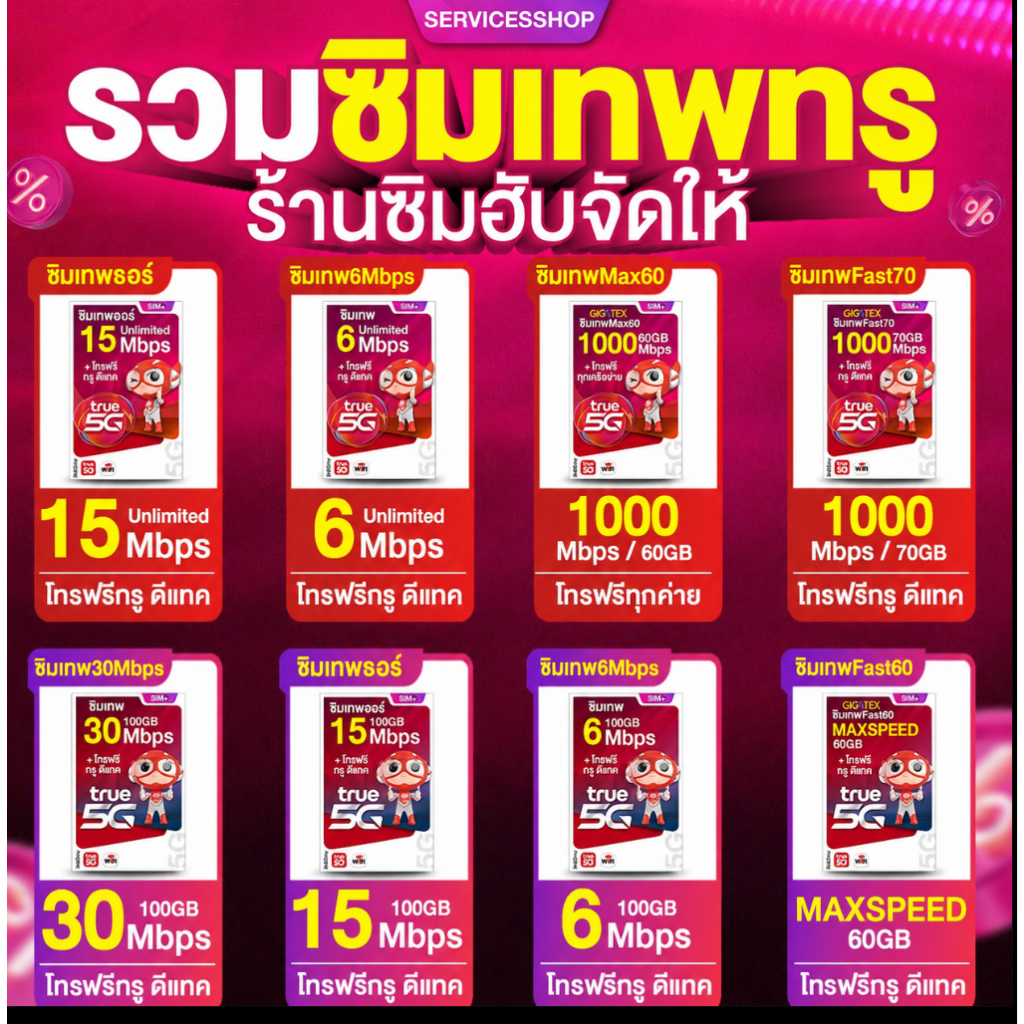 ซิมเทพทรู ซิมเน็ตรายปี simเทพ ซิมเทพดีแทค dtac เน็ตแรง เน็ตไม่อั้น ซิมเทพธอร์ ซิมเทพais true thor