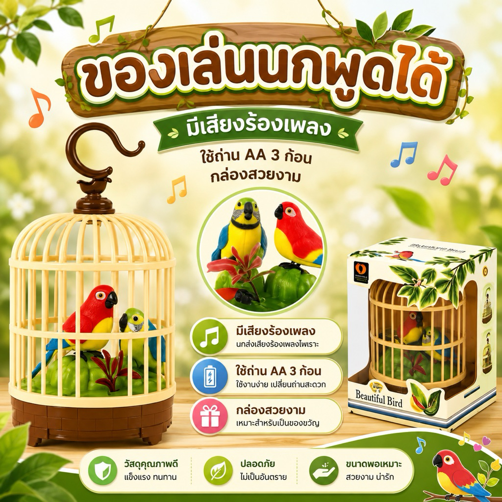 นกเกราะกิ่งไม้ ร้องได้เวลาดีดมือ หรือ ปรปมือ