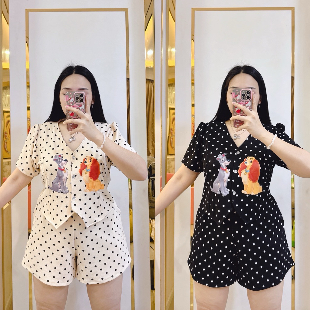 ชุดเซตสาวอวบน้องหมา รหัส ง47