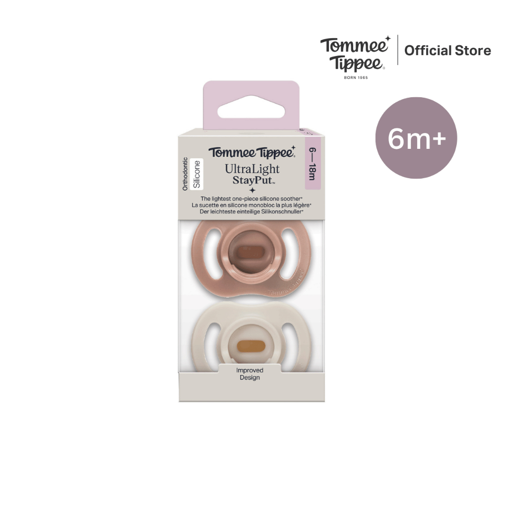 Tommee Tippee Empeng Ultralight 6-18 Bulan Girl Isi 2 (Baru) gambar 5