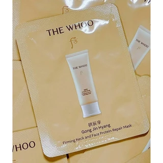 (🌼แท้ / พร้อมส่ง🌼) The Whoo Gong Jin Hyang Firming Neck and Face Protein Repair Mask 2 ml.