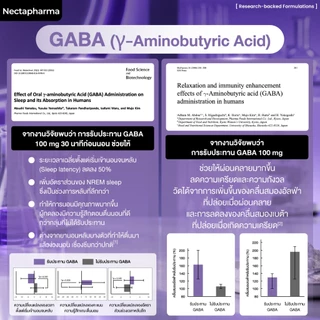 Nectapharma Night อาหารเสริมประกอบด้วย Pharmagaba Tart Cherry L-Theanine และ L-Glutamine