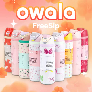 เคลียร์สต็อกราคาต่ำ ขวดน้ำเก็บความเย็น Owala Freesip ขนาด 24oz 32oz