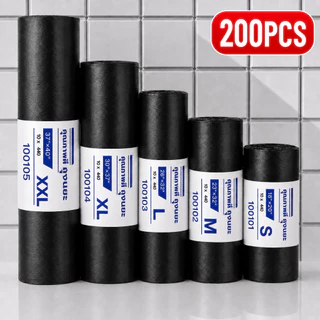 ถุงขยะดำ 200 ใบ แบบม้วน หนาเหนียว ไม่ขาดง่าย ไม่รั่วซึม รับน้ำหนักดี มีหลายขนาด