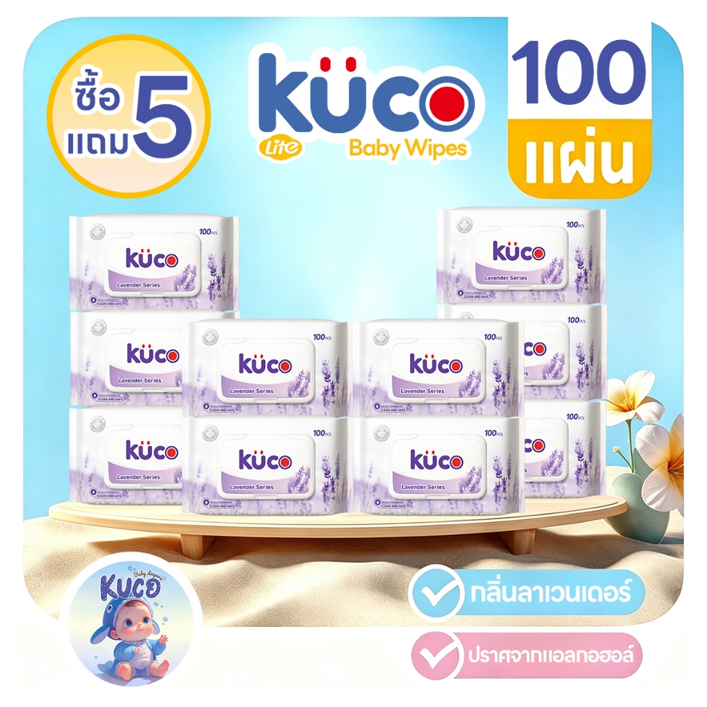 【 ซื้อ 5 แถม 5 】ผ้าเช็ดทำความสะอาดเด็ก ไม่มีกลิ่น นุ่ม อ่อนโยน 84 แผ่น ของใช้เด็ก