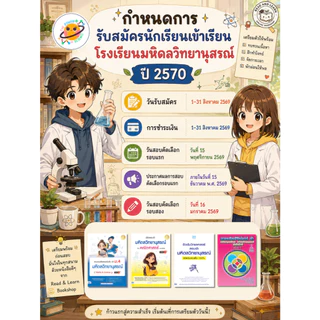 หนังสือพิชิตสอบวิทยาศาสตร์ม.ต้น สอบเข้าม.4 MWIT, KVIS, เตรียมอุดม, จุฬาภรณฯ (Infopress : IDC)1873