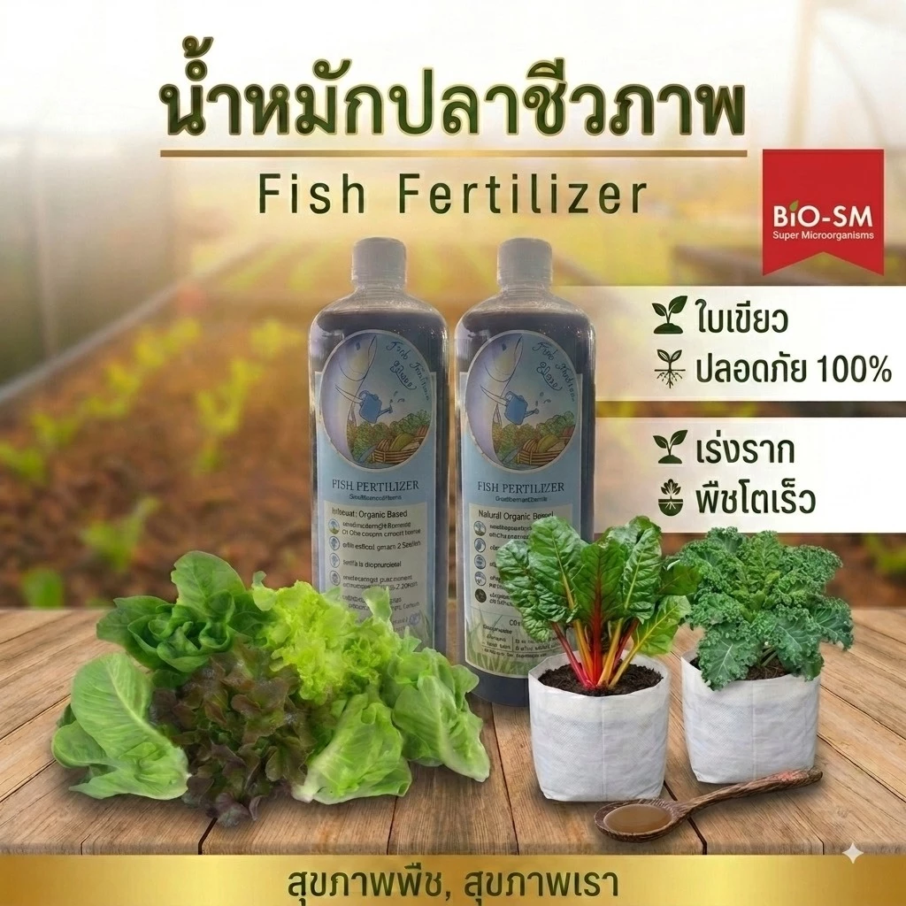 น้ำหมักปลาชีวภาพ By Biosm