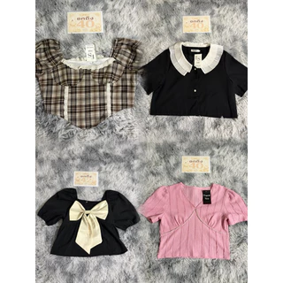 💢 เซลล์💢ถึงสิ้นเดือน🧺🍊เสื้อครอปเสื้อไหมพรมเสื้อเชิ้ตสาวอวบ(อัพเดท11/08/69)อก30-50