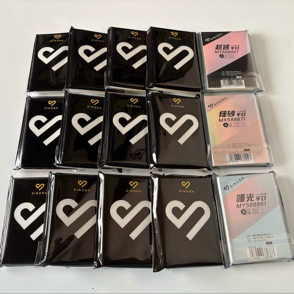 ซองการ์ด SINGBA ขนาด3นิ้ว/3.5นิ้ว - เนื้อใส/เนื้อด้าน/เนื้อทราย (พร้อมส่งในไทย) ซองโฟโต้การ์ด