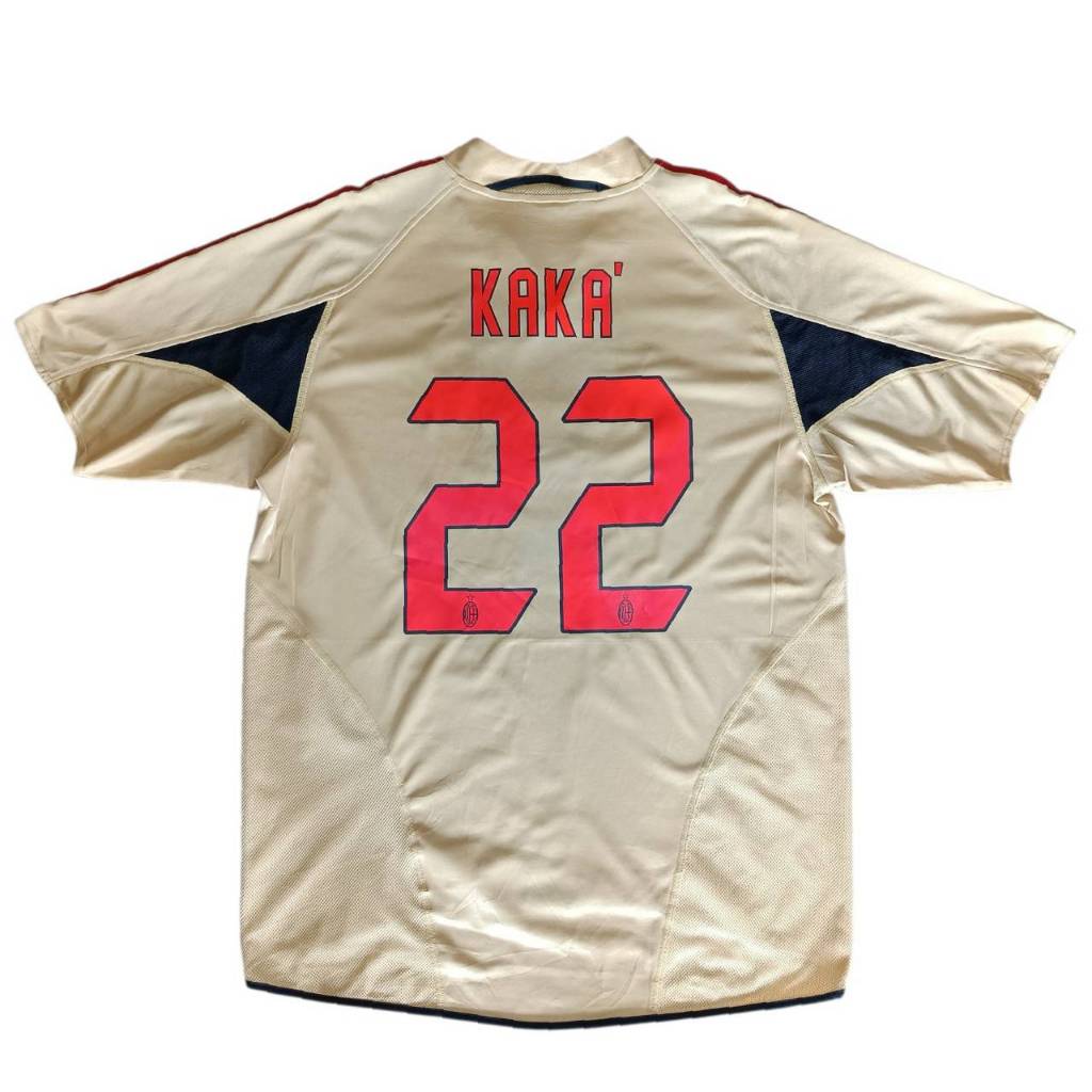 เสื้อบอล ทีม AC Milan KAKA#22 มือสอง ป้ายคอไซส์ L สภาพดีมาก วัดหน้าผ้าอก 48"ยาว 29-33"