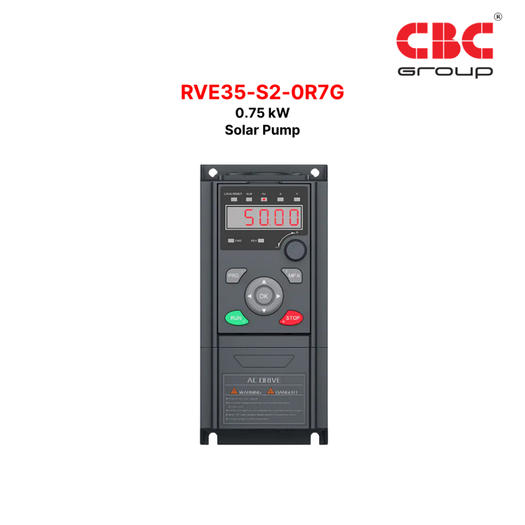 CBC Solar Pump RVE35-S2-0R7G 1 PHASE input 220V output 3phase