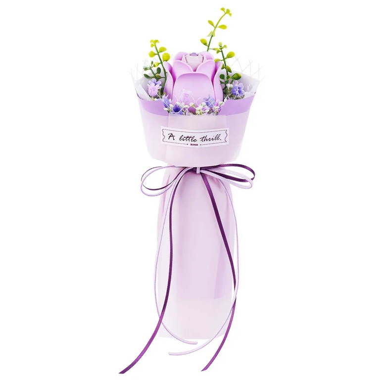 🛵ส่งด่วน!! ROKR 3D Puzzle Floral Art Series - AF021 Purple Rose | ดอกไม้ DIY ประกอบง่าย ของแต่งบ้าน