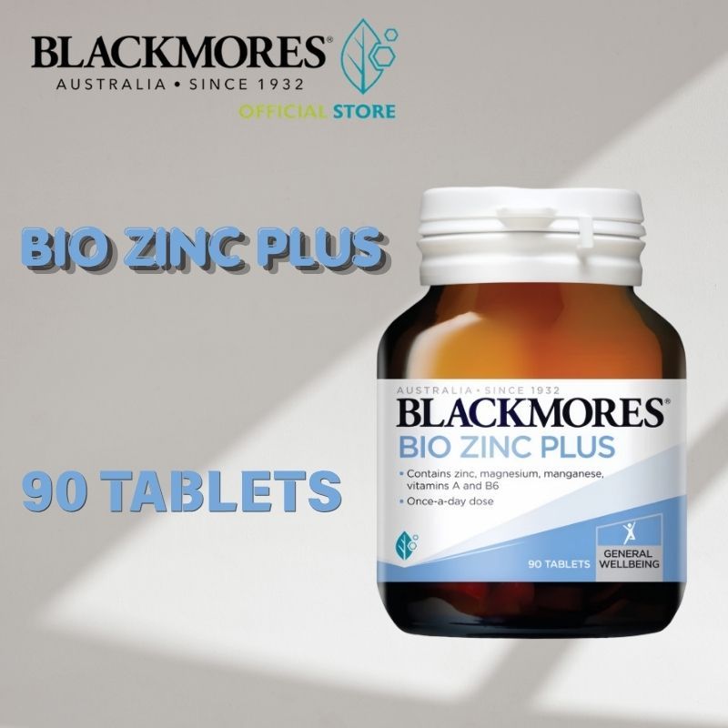 Blackmores แบลคมอร์ส Bio Zinc A Chelate (90 Tabs) ไบโอ ซิงค์ เอ คี เลต ผลิตภัณฑ์เสริมอาหาร 90 เม็ด