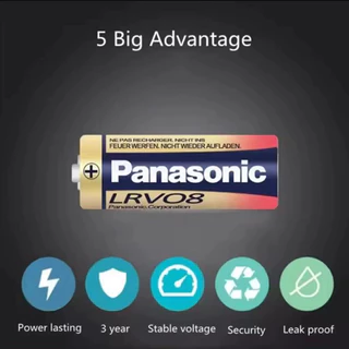ถ่านอัลคาไลน์Panasonic อัลคาไลน์ 23A/27A 12V （1 Packs 5 Pcs）ถ่านชาร์จ ล็อตใหม่ แบตเตอรี่ ขนาด Alkaline Battery