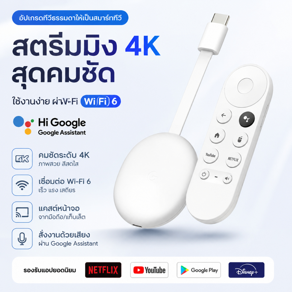 TV 4K Android 12.0 8+128GB Quad-core กล่อง ดิจิตอล TV แอนดรอยด์ทีวีสติ๊ก Netflix/Youtube
