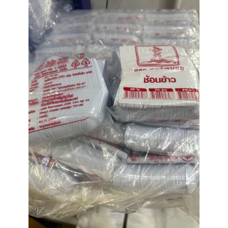 ช้อนสั้น P05พลาสติก บรรจุ 100 อัน ช้อนข้าวP05 ช้อนข้าว มีหลายยี่ห้อเลือกในตัวเลือก
