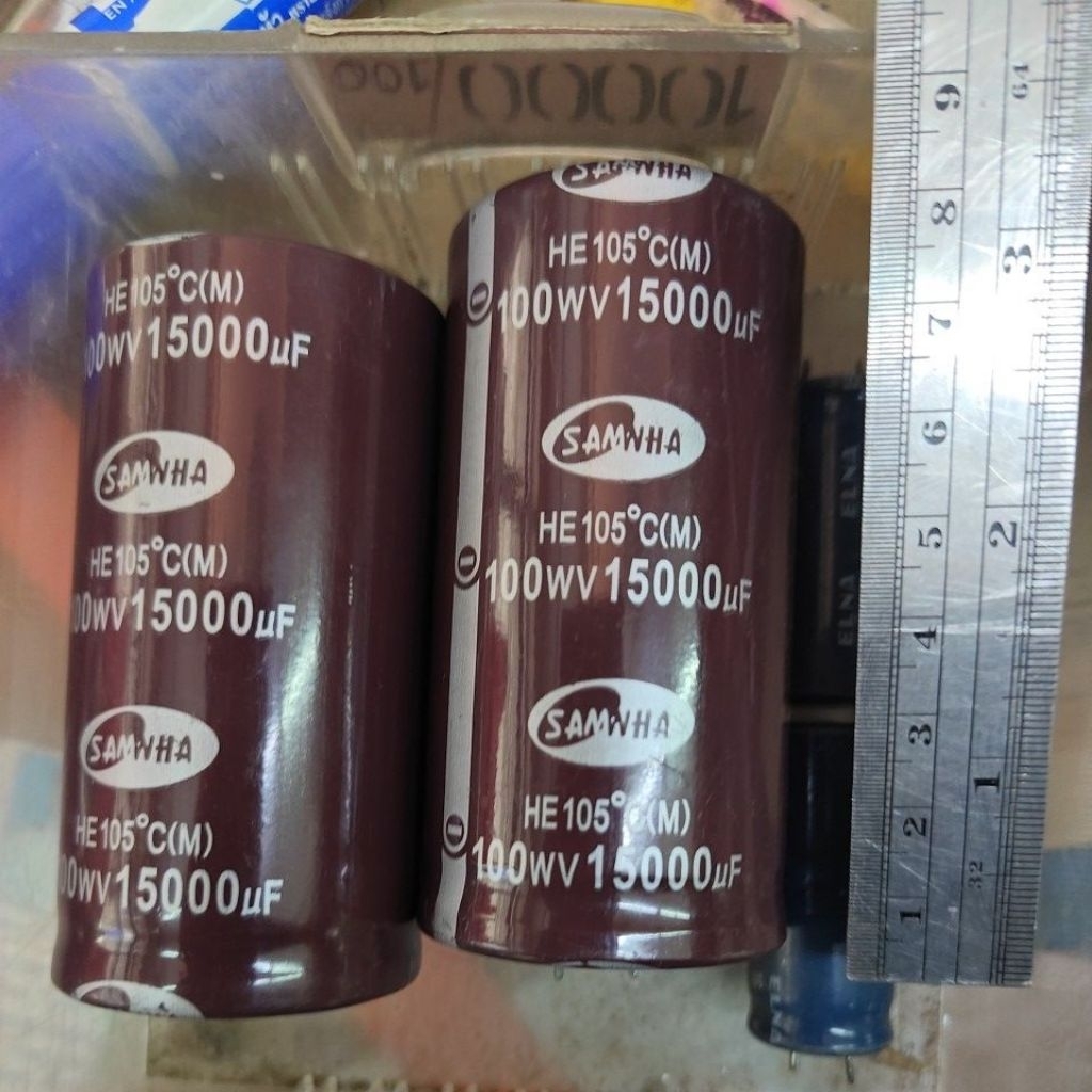 คาปาซิเตอร์ 15000uf 100v samwha 1500 ไมโครฟารัต 100โวลต์