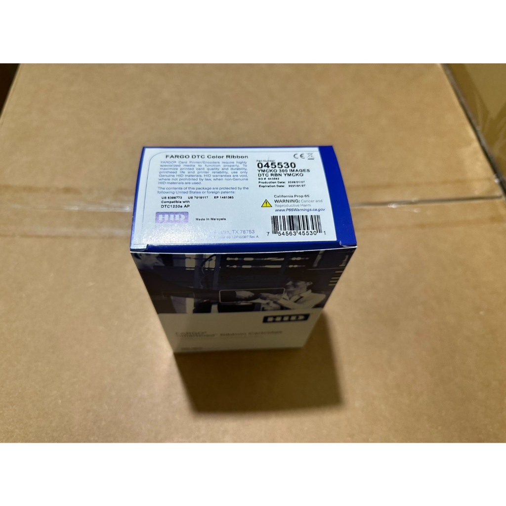 FARGO0 45530 แทน FARGO 045515 หมึกสี YMCKO (Refill สำหรับเครื่องพิมพ์บัตร FargoC-50) 250 ภาพ/ม้วน