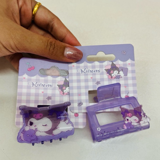 กิ๊ฟหนีบผมกลาง Kuromi-Head ลิขสิทธิ์แท้