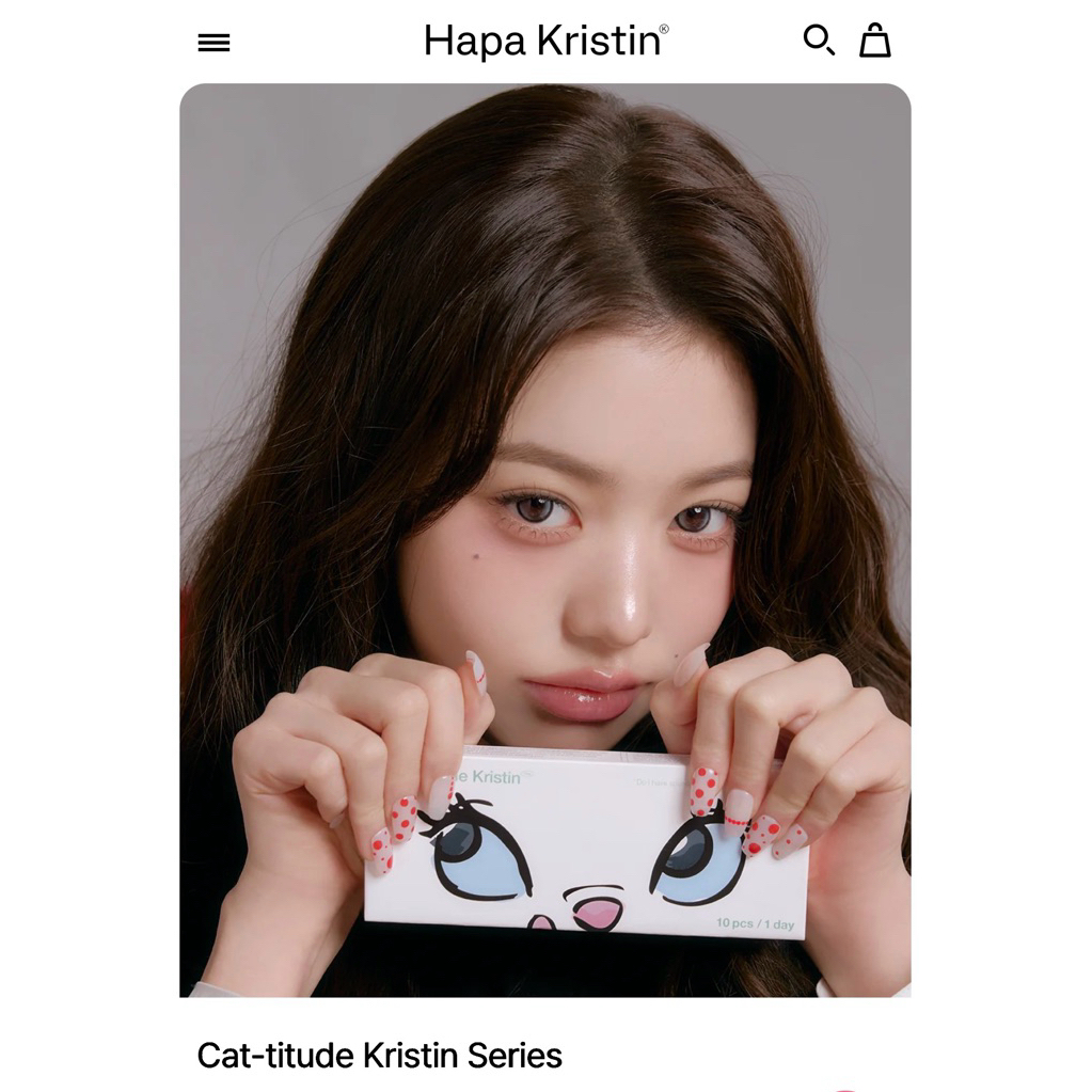 [พร้อมส่ง] แบ่งขาย Hapa Kristin รุ่น Cat-titude Kristin Series คอนแทคเลนส์รายวัน