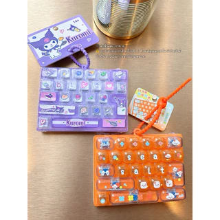 พร้อมส่ง พวงกุญแจคีย์แคป 26 ปุ่ม (Keycap Keyboard Keychain)