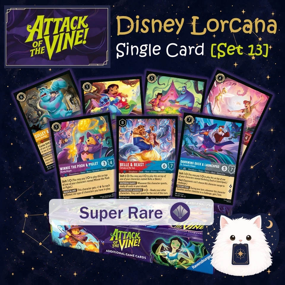 Lorcana [Set 13] Super Rare ทุกสี | Attack of the Vine! (Eng) Single Card แยกใบ