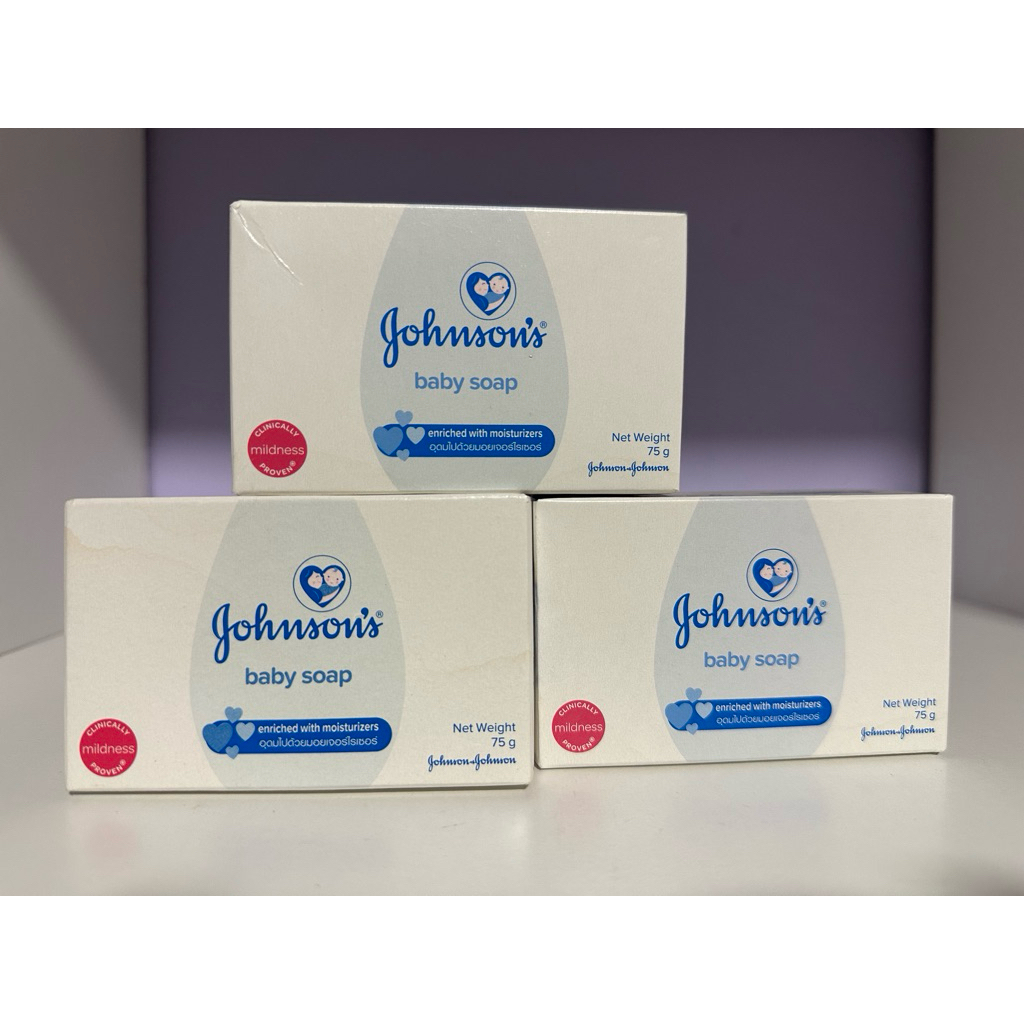 สบู่ Johnson's Baby 75g ทำความสะอาดผิวอย่างอ่อนโยน