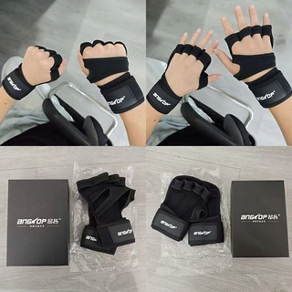 ANGTOP ถุงมือยกเวท หนาขึ้น ป้องกันข้อมือ ถุงมือกีฬา gym gloves