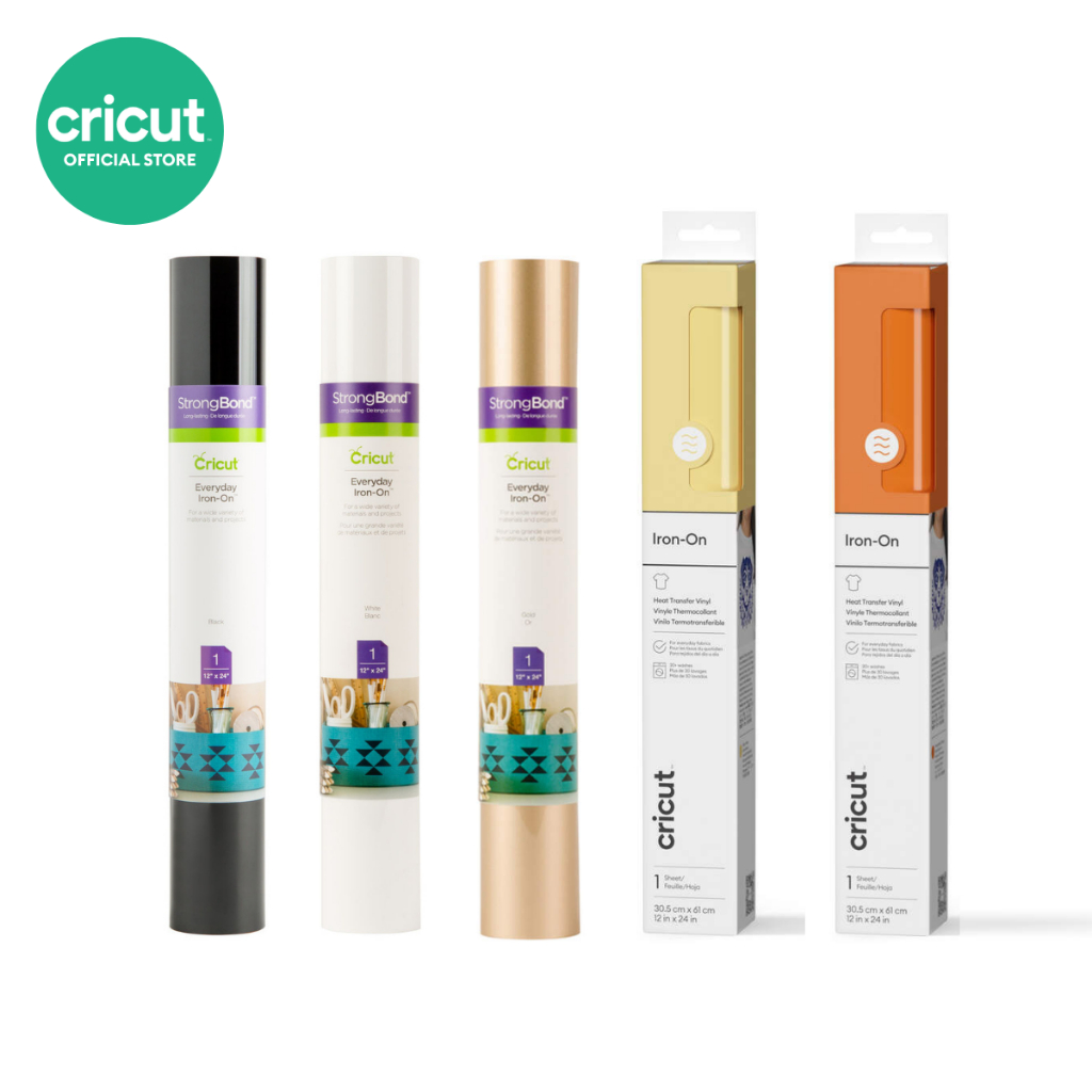 Cricut Everyday Iron-On ขนาด 12x24 นิ้ว สำหรับเครื่องตัดรุ่น Explore 5 และ Maker 4