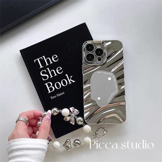 Case for IPhone 17 11 13 16 15 14 12 Pro Max X XR XS Max 7 8 Plus SE 17Air 17Pro พร้อมระลอกน้ำกระจก เคสโทรศัพท์มือถือ