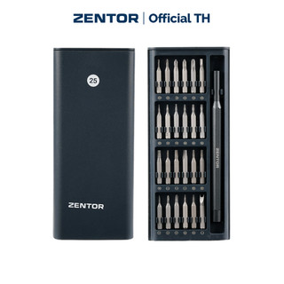 Zentor ชุดไขควง ชุดไขควงแม่เหล็ก 25in1 สำหรับซ่อมแว่นตา นาฬิกา หัวเหล็ก CR-V จับถนัดมือ Screwdriver