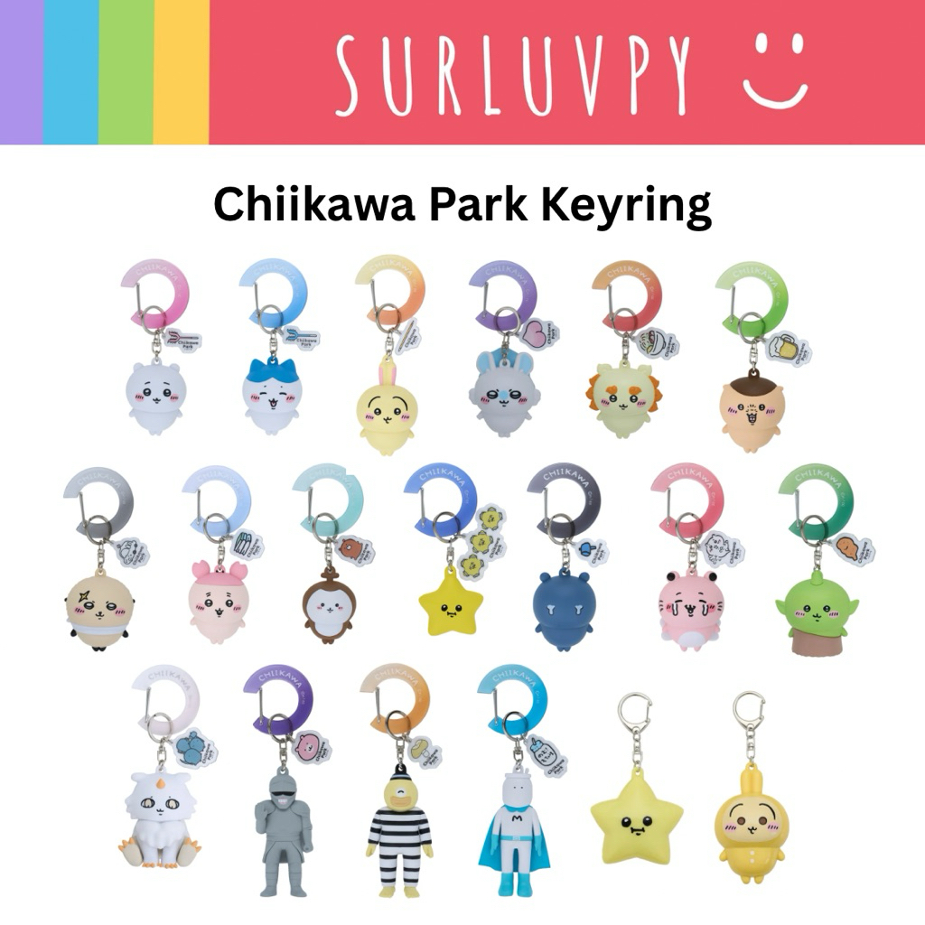 [🌈พร้อมส่ง☀️] Chiikawa Park Keyring พวงกุญแจ ชีคาวะ พาร์ค