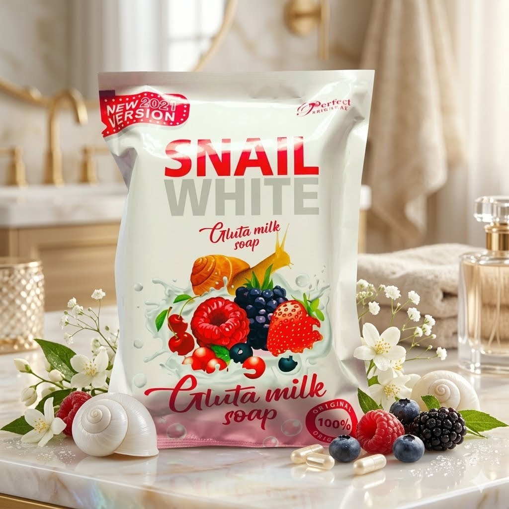 Perfect skin lady Snail White GLUTA MILK Soap 80g