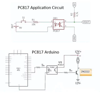 100pcs optocouplers PC817C ติดตั้งด้วยอัตราส่วนการส่ง DIP-4 4-pin optocoupler Isolator ออปติกที่เข้ากันได้