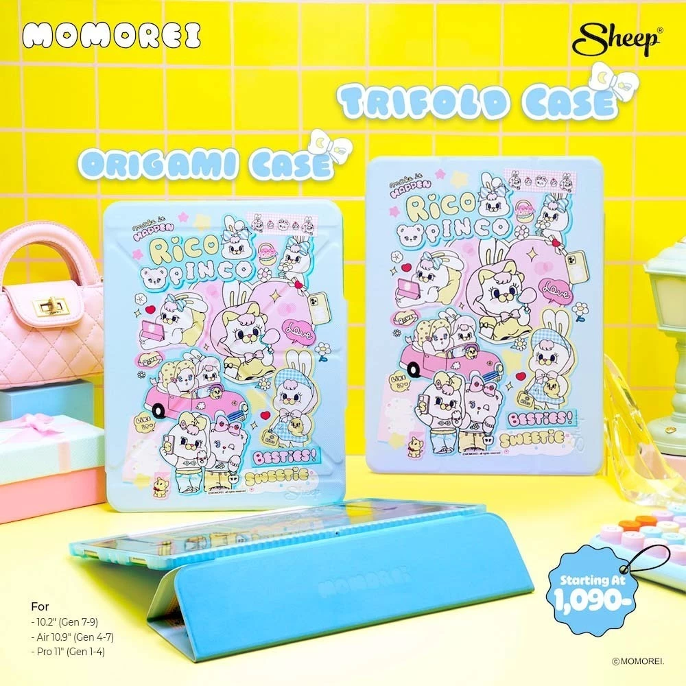 [Origami/Trifold Momorei ] Momorei Collection เคสสำหรับไอแพด เคสกันกระแทก Case For iPad เคสไม่ดันฟิล์ม ตั้งแนวตั้งแนวนอน
