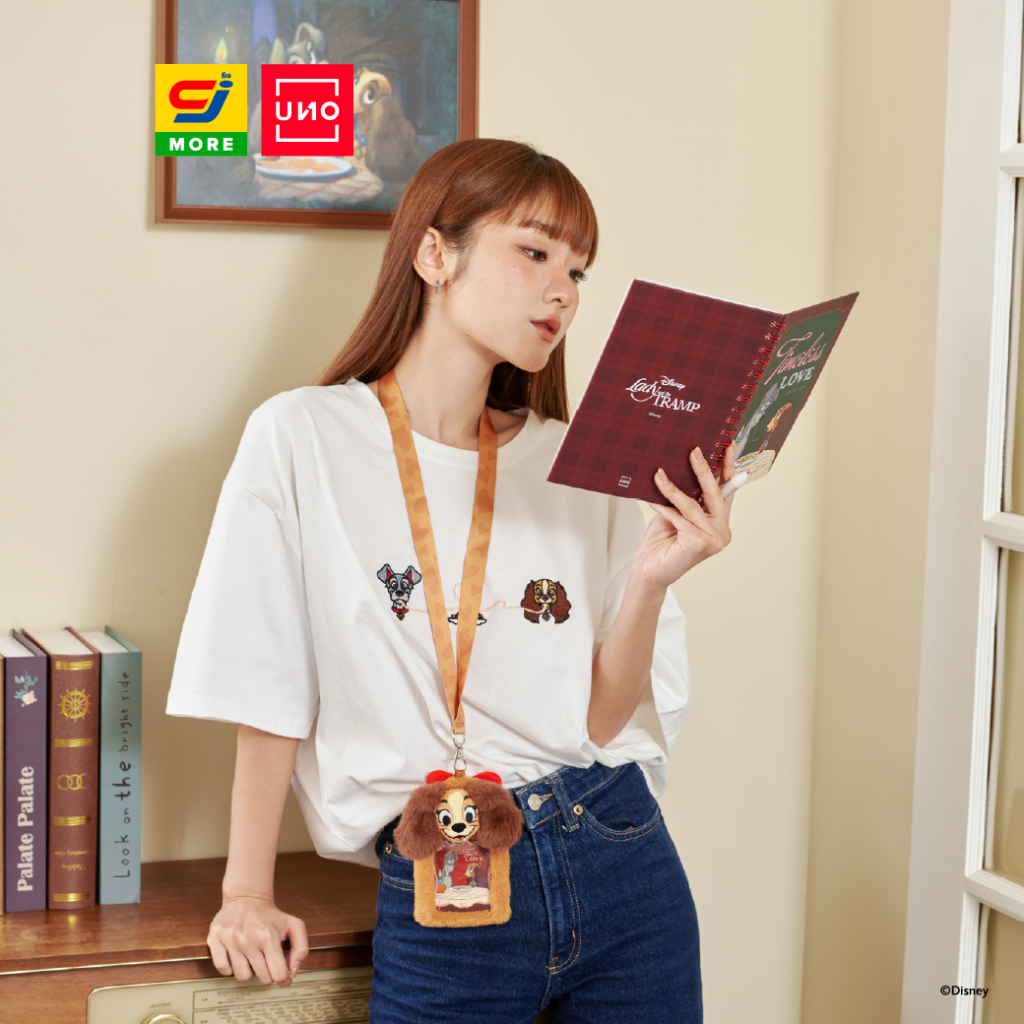 UNO ที่ใส่บัตรคล้องคอ Lady and the Tramp ลิขสิทธิ์แท้