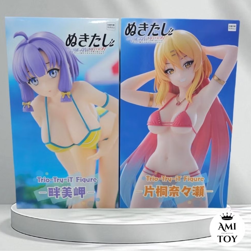 (พร้อมส่ง)มือ1งานแท้JP เซทคู่Misaki&Nanase nukitashi trio-try-it furyu