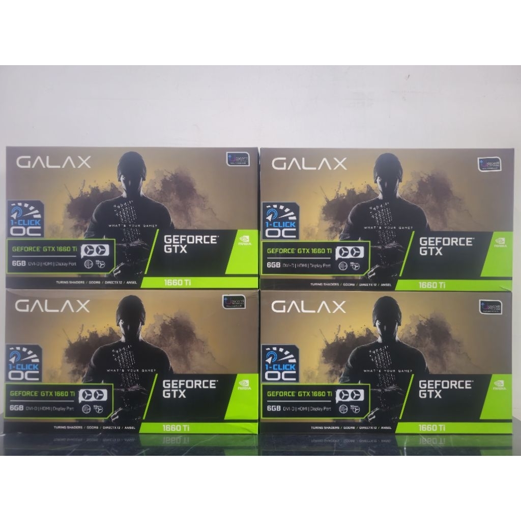VGA (การ์ดแสดงผล) GALAX GTX1660TI [1-CLICK OC] 6GB GDDR6 - 6GB GDDR6 (มือสอง) ประกันร้าน 1 เดือน
