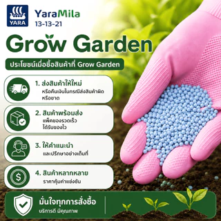 แพ็ค 100 กรัม - 1 กิโลกรัม ปุ๋ยยาร่า 16-16-16 ช่วยกระตุ้นการแตกยอด ออกใบเร็ว