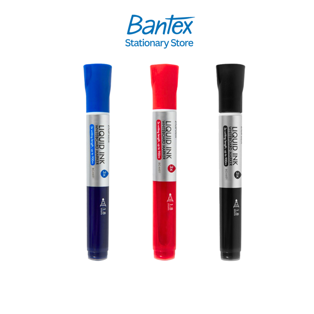 Bantex ปากกาไวท์บอร์ด ปากกาเมจิ ปากกามาร์กเกอร์ ขนาดหัว 1.8 มม เขียนลื่น ลบง่าย Whiteboard Marker