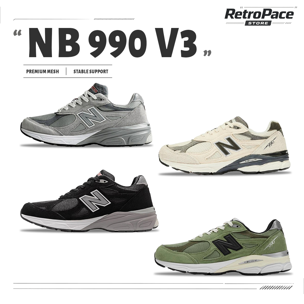 📸  NB 990 V3 รองเท้ากีฬา ▶️【ของแท้ 100%】M990AD3/M990BS3/M990VS3/M990JD3