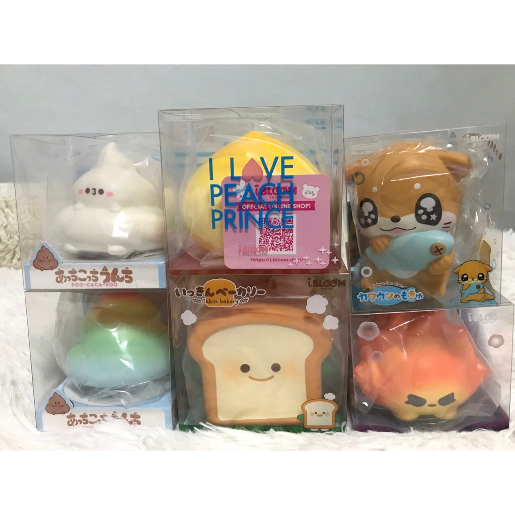 ibloom squishy สกุซซี่ ไอบลูม new! พีช นาก ขนมปังเชฟ
